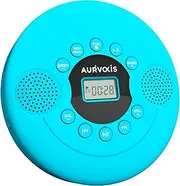 Aurivoxis Portable CD Player with Headphones,Bluetooth CD Player for car or for Home,discman Walkman CD Player Rechargeable,Mini cd Player Portable with Dual Stereo Speakers,MP3 USB playable (Blue)