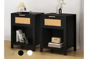 ALFORDSON 2x Bedside Table Nightstand Side End 1 Drawer Storage Shelf
