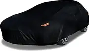 EzyShade 10-Layer Waterproof Sports Car Cover - All Weather Full Outdoor Protection for Corvette, Mustang, Trans Am - Sun, Snow, Rain - Black, Size C4 (See Chart for Accurate Fit)