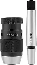 1-16mm Capacity Drill Chuck 45# Steel Self Tighten Keyless Lathe Drill Chuck With MT3-B18 Taper Arbor Lathe Machine Tools chuck