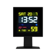 Newgate Monolith Lcd Alarm Clock Black