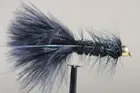Fly Fishing Flies (Bass, Bream, Trout) Bead Head Flashabugger Black (x 6)