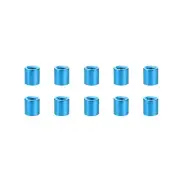 10 Pcs Standoff Spacer, Aluminum Round Straight Spacer (Blue, M3, 6mm)