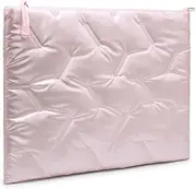 GAOCHY 13.3-14 Inch Puffy Laptop Sleeve for Macbook Pro 14 M4/M3/M2/M1 Pro/Max 2025-2021, 14 inch ASUS Chromebook/Zenbook, HP Pavilion x360 14, 14 inch Dell Latitude, Dell XPS 14, Icy Pink