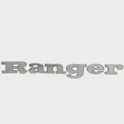 RANGER RAISED DECAL EMBLEM SILVER 17 1/2" X 1 3/4" 7604313 MARINE BOAT