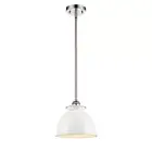 Innovations Ballston Adirondack 1 Light Pendant, P Nickel/Dome - 516-1S-PN-M14-W