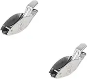 MAGICLULU 2 pcs Fish Shape Gravy Boat Stylish Condiment Dispenser for Sauces Dressings and Dips for Home and Restaurant Use