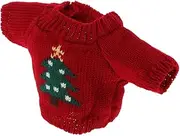 Garneck Cute Kawaii Bear Sweater for Plush Dolls Handmade Adorable Doll Clothes Accessories Soft Woolen Yarn Outfit for Teddy Bears for Day Birthdays Holidays