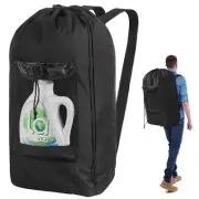 Laundry Bag Backpack, Heavy Duty Large Laundry Bag with Straps & Mesh Pocket,...