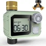 24 Hours Digital Water Timer, Duration Sprinkler Timer 3 Automatic Watering Timer for Garden Hose with Rain Delay/Manual Mode, IP65 Waterproof Digital Irrigation Timer System for Lawns,1 Outlet