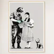 Galrie Banksy Stop and Search Poster 2007 - Museum Quality Art Print, Wood Frame, A0 84 x 119cm (33 x 47inch)