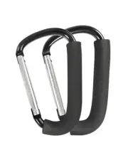 Large Stroller Hooks 2 Pack for Bags and Shopping Clips