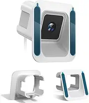 MSAFF Window Mount for Wyze Cam V3/V3 Pro/V4, Angle Tilt (Up/Down/Left/Right), No Screws, No Reflections, Damage-Free, Glass Windows/Doors Bracket Holder Compatible with Wyze Camera V3/V3 Pro - White