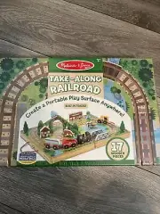 Melissa & Doug Take along Portable railroad 17 Pieces