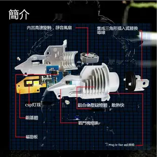 【高品質高亮光】1組 H4 LED大燈 汽車燈泡 LED車燈 LED霧燈 機車LED燈 聚光燈 汽車頭燈 H4車燈