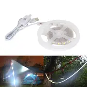 1M Strip Light 60LED Waterproof USB Camping Light 16LM Rechargeable Emergency Lamp 837 WARM WHITE