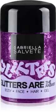 Gabriella salvete Festival Glitters Are The Answer - Women's Glitter Body, Face and Hair Gel 10ml Purple