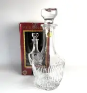 PYRENEES 1 Decanter 30 1/4 OZ 24% Lead Crystal W/sticker Crystal de France