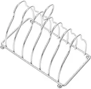 TOPPERFUN Stainless Steel Bread Loaf Slice Holder Modern Bread Display Rack for Kitchen Organization Easy to Clean Stylish Design for Home Cafes and Restaurants