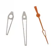 8x12x12.5mm Silver Trim Lume Orange Second Watch Hands Set for ETA2836 2824 PT50