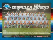 Framed 2015 CRONULLA SHARKS NRL Poster - 45cm x 32cm x 3cm