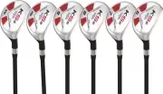 Mens Majek Golf All Hybrid Partial Set (6-SW) Senior "A" Flex Utility Clubs