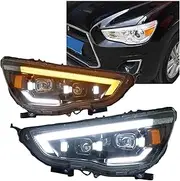 Brake light assembly， Car Front Lights Compatible For Mitsubishi ASX 2013-2019 LED Headlights Assembly Modified Led DRL Turn Signal Lights Automotive Accessories
