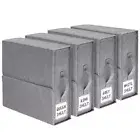 4 Pack Foldable Bed Sheet Organizers and Storage Queen Or King Size Grey Bedd...