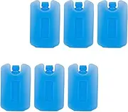 6 Pieces Freezer Packs Cooling Elements Travel Ice Freezer Blocks for Picnic, Blue, 12x7.5x2cm