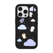 iPhone 16 Pro Impact Ring Stand Case MagSafe Compatible Falling cats by Milkkoyo