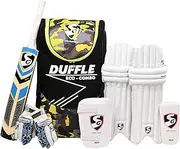 SG Full Cricket Kit with Duffle Bag (Size 6, Ideal for Age Between 12 to 13 Year), Nylon, Multicolour