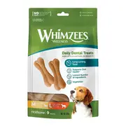 Whimzees Rice Bones Dog Treat Regular 9 Pack