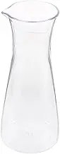 BIUDECO Clear Acrylic Wine Carafe Transparent Serving Decanter for Parties Weddings and Home Use for Entertaining Guests and Enhancing Dining Experience