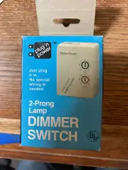 Radio Shack Lamp Dimmer Switch 61-2682a Plug 'N Power 2 Prong