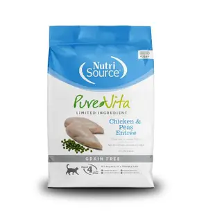 【Nutri Source 新萃】PV單一肉種系列-無穀全齡貓 雞肉餐+超級食物1LB(WDJ推薦 老貓 成貓 幼貓 貓飼料)