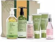 Vitro Bathing kit For Men & Women | Combo of Rose Water, Aloe Vera Gel, Aloe Jojoba Shampoo, Herbal Hair Conditioner, Aloe Shower Gel, Aloe hand & Body Lotion | Gift Set