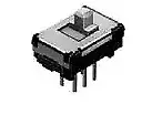 SSSS922000 Slide Switch 5mm Std DPDT Verticl 2mm op sec non-shrt :RoHS