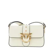 [PINKO] PINKO Leather mini Love One bag Woman One Size One Size White