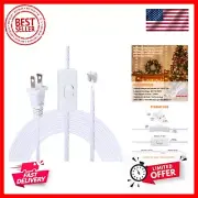 8FT Lamp Cord with Switch Replacement Lamp Cord Switch Set with Plug White 18...