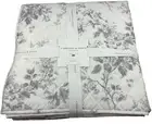 Cabbages & Roses KING Quilt Alderney Grey Blue Cotton Floral Lightweight Cozy