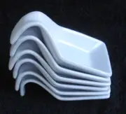 Sur La Table White Porcelain Appetizer Tasting Spoons Set of Six New