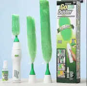 Electric Go Duster Dust Multi Function Motorized Spins Cleaning Tool Feather New