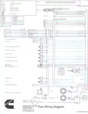 Cummins CELECT Plus OEM Fold-Out Wiring Diagram - Laminated - 3666146