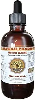 Witch Hazel Liquid Extract, Witch Hazel (Hamamelis Virginiana) Tincture, Herbal Supplement, Hawaii Pharm, Made in USA, 2 fl.oz