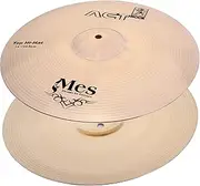 MES 14 Inch HiHat Cymbal Set for Drums (Act Series Drum Cymbals, Material: Bronze, Hammered)