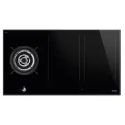 Smeg 90cm Gas/Induction Cooktop SAIG3953B