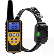 Training Electric Dog Training Collar Waterproof Rechargeable Remote Control Pet with LCD Display, Pet Behavior Training Tool Dog Accessories 800m Pet Products (Color : A)