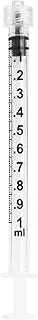 Nanosharp 1ml 1CC Luer Lock Syringe, Sterile, Individually Sealed - 100 Syringes per Box (no Needle)