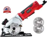 Sierra Circular De Mano 120V 4-1/2" Para Cortar Madera y Troncos Nuevo US
