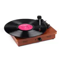 在飛比找蝦皮購物優惠-【就很棒棒】黑膠唱片機入門級電唱機小型復古留聲機藍牙LP老式